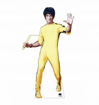 Bruce Lee Yellow Jumpsuit Cardboard Cutout