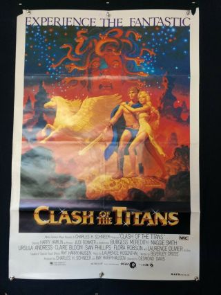 Clash Of The Titans - Laurence Olivier Australian One Sheet Movie Poster