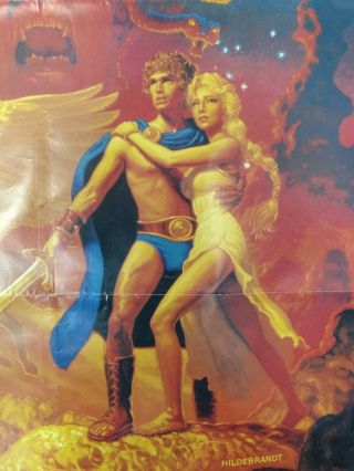 CLASH OF THE TITANS - LAURENCE OLIVIER AUSTRALIAN ONE SHEET MOVIE POSTER 2