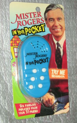 Mr.  Mister Rogers In Your Pocket Electronic Key Chain With 6 Phrases Fred