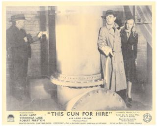 This Gun For Hire Lobby Card Vintage 1942 Alan Ladd Veronica Lake