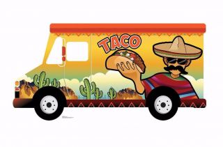 Taco Truck Standin Fiesta Mexico Party Lifesize Standup Cardboard Cutout 2440