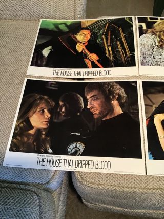Vint Movie The House That Dripped Blood Lobby Card Set Vampire Monster