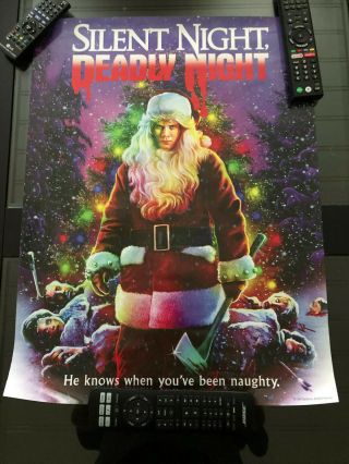 2 Scream Factory Exclusive Posters - Silent Night Deadly Night 1 & Part 2 - Oop