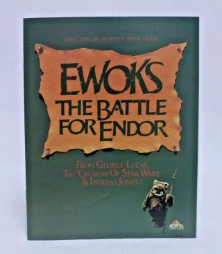 Star Wars Ewoks The Battle Of Endor Marketing Promo Video Store Leaflet Brochure