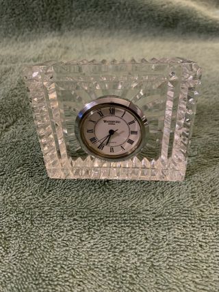 Mini Vintage Signed Waterford Crystal Building 2.  5 Inches No Box