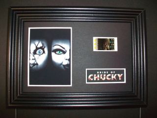 Bride Of Chucky Framed Movie Film Cell Memorabilia Compliments Poster Dvd Book