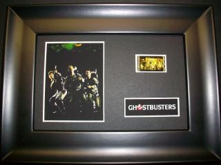 Ghostbusters Framed Movie Film Cell Memorabilia Compliments Poster Dvd