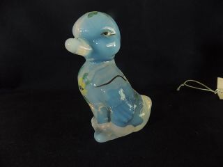 Fenton Art Glass Hand Painted Daisy Lane On French Opalescent Duck 2