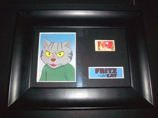 Fritz The Cat Framed Movie Film Cell Memorabilia Compliments Poster Dvd