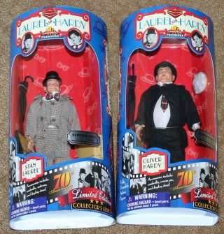 Laurel And Hardy Dolls Stan & Oliver Figures Collectors Series Target 1997