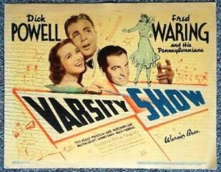 Varsity Show 1937 Movie Title Card - Dick Powell,  Fred Waring 