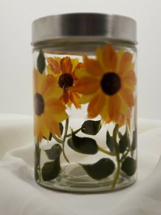 Sunflower Canisters,  Set of 2 3