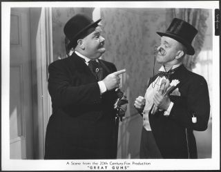 Laurel And Hardy 1941 Promo Photo Great Guns Stan Laurel Oliver Hardy
