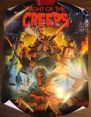 Night Of The Creeps Poster Scream Factory 18x24