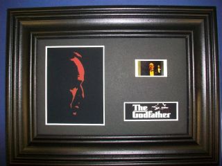 Godfather Framed Movie Film Cell Memorabilia Compliments Poster Dvd