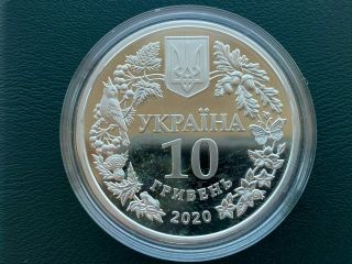 Ukraine 10 UAH The scoop is luxurious Silver 2020 year 2