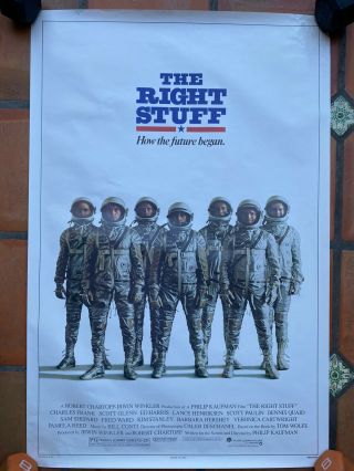 The Right Stuff 1983 Rolled Os 27x41 Movie Poster - Advance