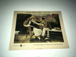 Old Dad Movie Lobby Card Poster 1920 Silent Film Mildred Harris Chaplin