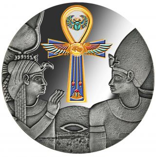 Egyptian Ankh - 2020 1000 Cfa Francs 1 Oz Pure Silver Coin - Cameroon