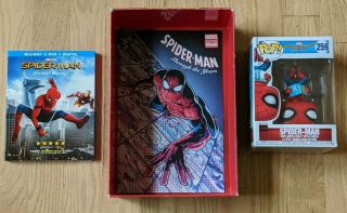 Spider - Man Homecoming Limited Edition Gift Box With Blu Ray & Funko Pop 259