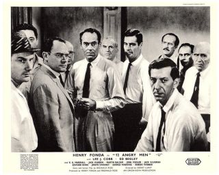 12 Angry Men 8x10 Uk Lobby Card Henry Fonda Jack Klugman Eg Marshall
