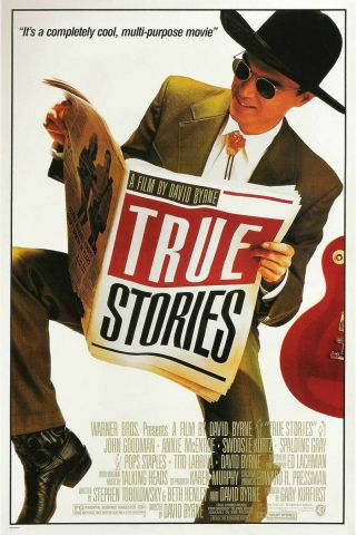 True Stories Movie Poster 1 Sided Rolled 27x41 David Byrne John Goodman