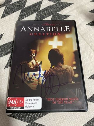 Annabelle & Creation SIGNED Autographed 2x DVD Miranda Otto The Conjuring Wallis 2