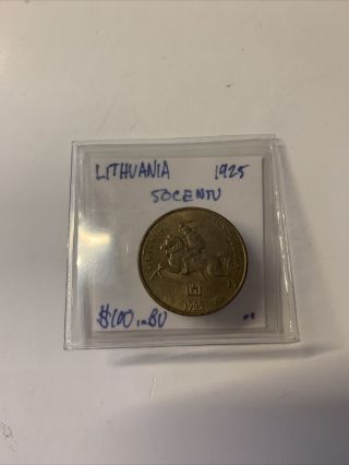 Lithuania,  50 Centu,  1925,  Bu,  Uncirculated
