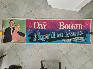 April In Paris 1953 24 X 82 Movie Banner Doris Day & Ray Bolger