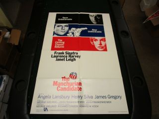 1 Sheet Movie Poster The Manchurian Candidate 1988 Angela Lansbury Frank Sinatra