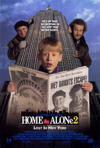 Home Alone 2: Lost In York (1992) Movie Poster - S - Sided - Rolled