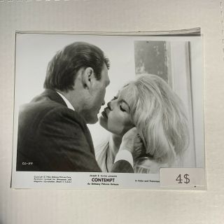 Contempt (1964) Movie Photo Brigitte Bardot Jack Palance