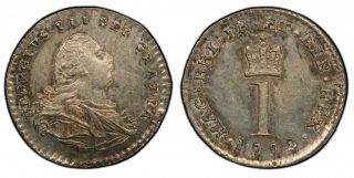 Great Britain.  George Iii.  1792 Silver Penny,  Pcgs Ms62.  “wire Money”