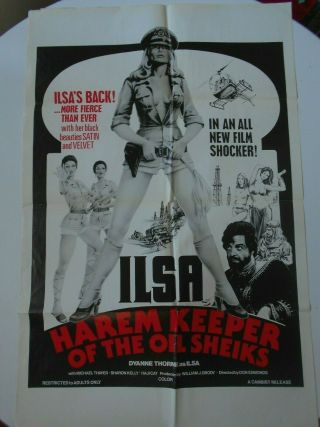 Ilsa Harem Keeper Of The Oil Sheiks 1 - Sheet Movie Poster Horror Dyanne Thorne