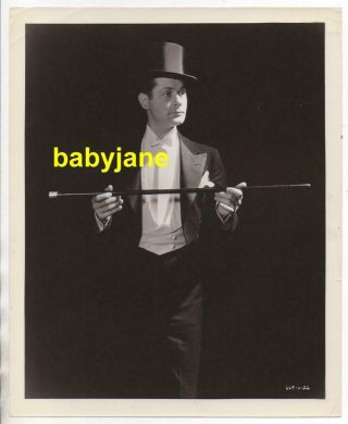 Robert Montgomery 8x10 Photo In Top Hat & Tuxedo 1933 Made On Broadway