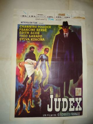Judex/channing Pollock//u19s/ Belgian Poster