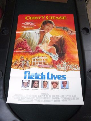 Vintage 1 Sheet 27x41 Movie Poster Fletch Lives 1989 Chevy Chase