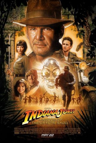 Indiana Jones 4 Iv Kingdom Of Crystal Skull Movie Poster Ds Final 27x40