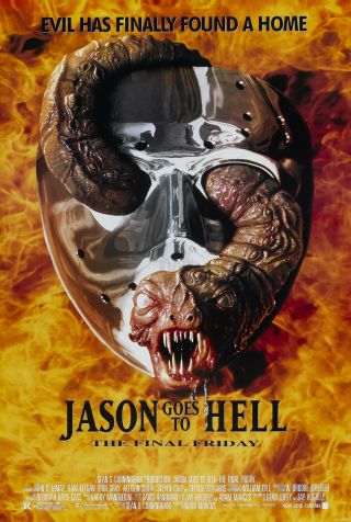 Jason Goes To Hell The Final Friday Movie Poster 2 Sided Rare 27x40