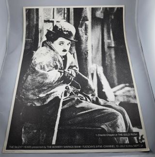 Silent Years Set Of 12 Silent Movie Classic Posters From Bowery Savings Bank 