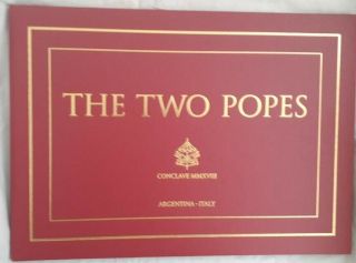 The Two Popes Fyc Hand Signed Fernando Meirelles Press Book Pryce Hopkins Promo