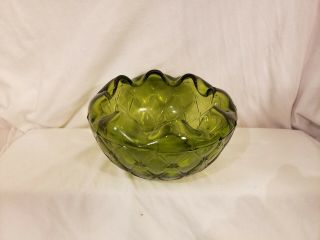 Vintage Emerald Green Depression Glass Candy Relish Dish