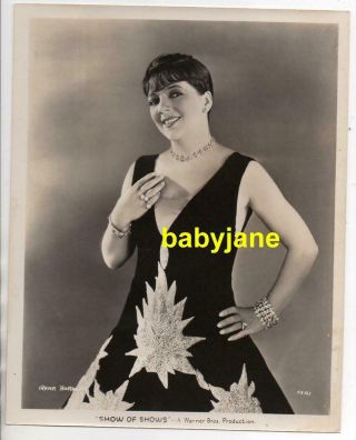 Irene Bordini 8x10 Photo Gown By Earl Luick 1929 Show Of Shows