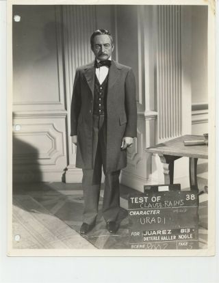 Juarez 1939 Claude Rains Wardrobe Key Warner Bros.