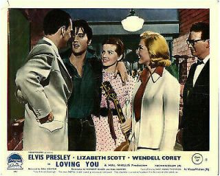 Loving You Lobby Card Elvis Presley Delores Hart Lizabeth Scott 1957