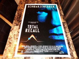 Total Recall Rare 1 - Sheet Movie Poster 1990 Arnold Schwarzenegger Sharon Stone