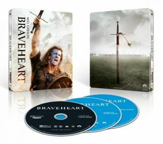 Braveheart [25th Anniversary] [steelbook] [4k Ultra Hd Blu - Ray/blu - Ray] [1995]