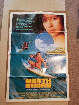 Vintage North Shore One Sheet Folded Movie Poster 27x41 Nia Peeples