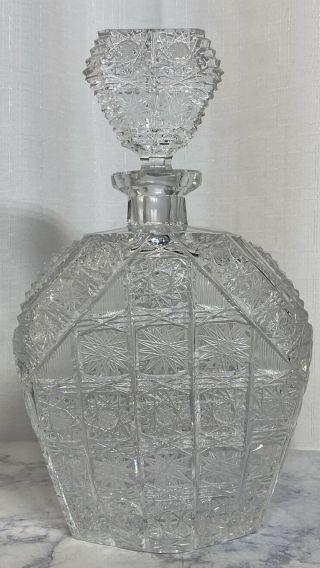 Vintage Crystal Cut Glass Liquor/wine Decanter Waterford Crystal Stunning